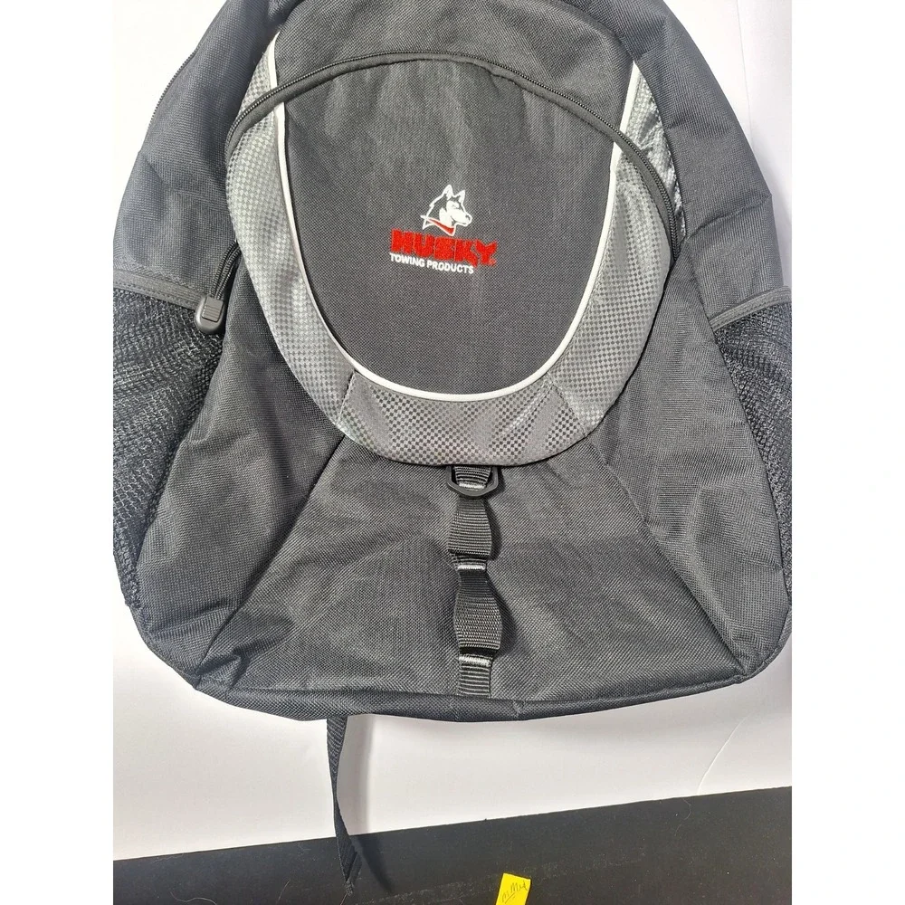 Husky Towing Products Promotional Backpack Black 3 Compartments Auto Car Apparel